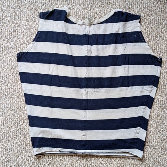 Guess Women's Sleeveless Top, Striped with Pocket, Small - Picture 6 of 6